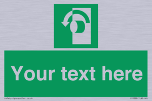 Custom Turn Anti-Clockwise Sign